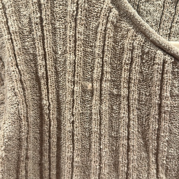 24. Free People Delancey Babydoll Peplum Sweater in Beige - Picture 7 of 12